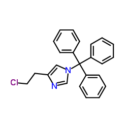 4-(2-氯乙基)-1-(三苯基甲基)-1H-咪唑 结构式