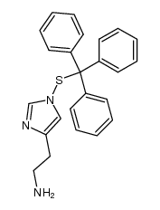 1H-Imidazole-4-ethanamine, 1-[(triphenylmethyl)thio]- 结构式