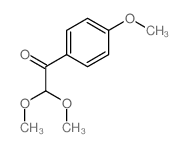 2,2-二甲氧基-1-(4-甲氧基苯基)乙酮 结构式