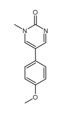 5-(4-甲氧基苯基)-1-甲基-2(1H)-嘧啶酮 结构式