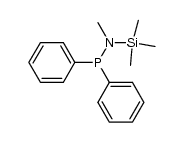 Phosphinous amide, N-methyl-P,P-diphenyl-N-(trimethylsilyl)- 结构式