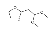 2-(2,2-二甲氧基乙基)-1,3-二氧戊环 结构式