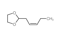 2-[(Z)-戊-2-烯基]-1,3-二氧戊环 结构式