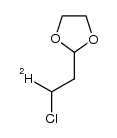 2-(2-氯乙基-2-d)-1,3-二氧戊环 结构式