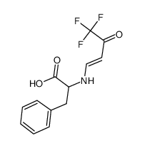 3-苯基-2-(4,4,4-三氟-3-氧代-1-丁烯氨基)-丙酸 结构式