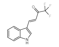 反-1,1,1-三氟-4-(3-吲哚基)-3-丁烯-2-酮 结构式