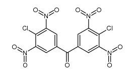 双(4-氯-3,5-二硝基苯基)甲酮 结构式
