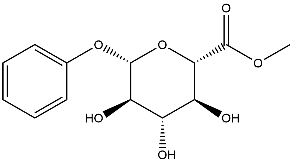 苯基 β-D-葡萄糖醛酸甲酯 结构式