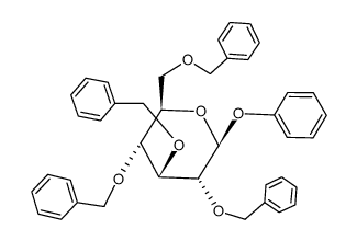 苯基2,3,4,6-四-O-苄基-β-D-吡喃葡萄糖苷 结构式