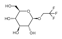 2,2,2-三氟乙基-β-D-吡喃葡萄糖苷 结构式