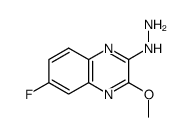 6-氟-2-肼基-3-甲氧基喹喔啉 结构式