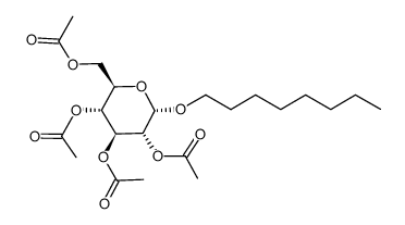 α-D-Glucopyranoside, octyl, 2,3,4,6-tetraacetate 结构式