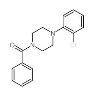 (4-(2-氯苯基)哌嗪-1-基)(苯基)甲酮 结构式
