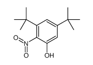 2-硝基-3,5-二叔丁基苯酚 结构式