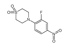 4-(2-氟-4-硝基苯基)硫代吗啉-1,1-二氧化物 结构式