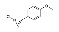 chloro-(4-methoxyphenyl)diazirine 结构式