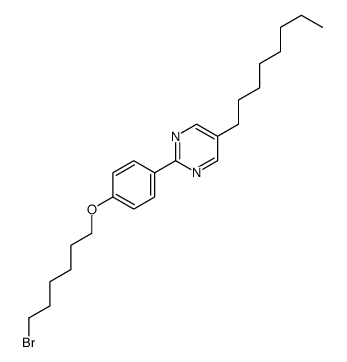 Pyrimidine, 2-[4-[(6-bromohexyl)oxy]phenyl]-5-octyl- 结构式
