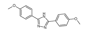3,5-双(4-甲氧基苯基)-1H-1,2,4-三唑 结构式
