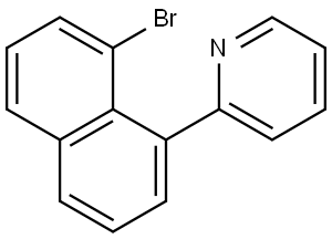 2-(8-溴-1-萘基)吡啶 结构式