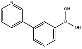3,3'-联吡啶-5-基硼酸 结构式