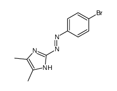 1H-Imidazole, 2-[2-(4-bromophenyl)diazenyl]-4,5-dimethyl- 结构式