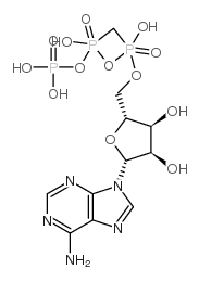 α,β-亚甲基腺苷-5'-三磷酸 结构式