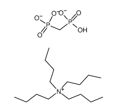 1-Butanaminium, N,N,N-tributyl-, P,P'-methylenebis[phosphonate] (3:1) 结构式