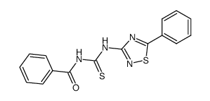 Benzamide, N-[[(5-phenyl-1,2,4-thiadiazol-3-yl)amino]thioxomethyl]- 结构式