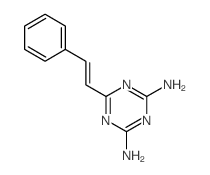 6-(2-苯乙烯基)-1,3,5-三嗪-2,4-二胺 结构式