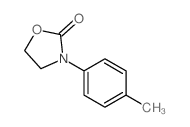 3-(4-Methylphenyl)-1,3-oxazolidin-2-one 结构式