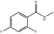 2,4-二氟-N-甲基苯甲酰胺 结构式