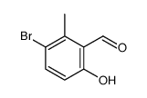 3-溴-6-羟基-2-甲基苯甲醛 结构式