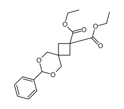 7-苯基-6,8-二噁螺[3.5]壬烷-2,2-二羧酸二乙酯 结构式