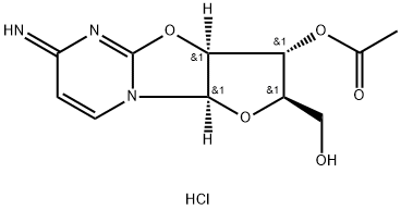 盐酸3-乙酰安西他滨(环胞苷) 结构式