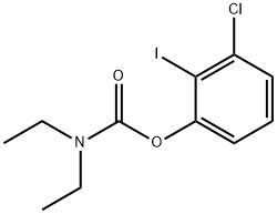 3-氯-2-碘苯基 N,N-二乙基氨基甲酸酯 结构式