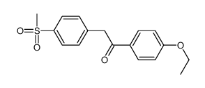 1-(4-乙氧基苯基)-2-(4-(甲基磺酰基)苯基)乙烷-1-酮 结构式