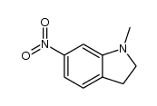 1-甲基-6-硝基吲哚啉 结构式