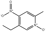 5-乙基-2-甲基-4-硝基吡啶 1-氧化物 结构式