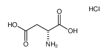 D-天冬氨酸盐酸盐 结构式