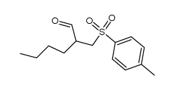 2-对甲苯磺酰甲基己醛 结构式