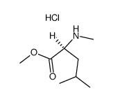 (S)-4-甲基-2-(甲氨基)戊酸甲酯盐酸盐 结构式