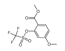 Benzoic acid, 4-methoxy-2-[[(trifluoromethyl)sulfonyl]oxy]-, methyl ester 结构式