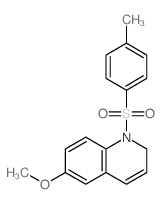 1,2-二氢-6-甲氧基-1-[(4-甲基苯基)磺酰基]喹啉 结构式