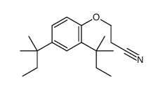 β-(2,4-二叔戊基苯氧基)丙腈 结构式