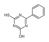 5,6-二氢-4-苯基-6-硫代-1,3,5-三嗪-2(1H)-酮 结构式