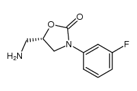 (S)-5-(氨甲基)-3-(3-氟苯基)-2-恶唑烷酮 结构式
