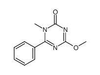 4-甲氧基-1-甲基-6-苯基-1,3,5-三嗪-2(1H)-酮 结构式
