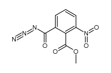 Benzoic acid, 2-(azidocarbonyl)-6-nitro-, methyl ester 结构式