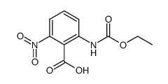 2-乙氧羰基氨基-6-硝基苯甲酸 结构式