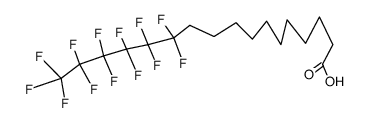 12,12,13,13,14,14,15,15,16,16,17,17,17-十三氟十七烷酸 结构式